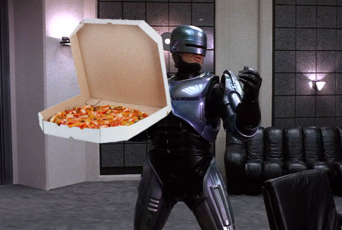 Pizzát vitt a rendőrrobot az öngyilkosjelöltnek