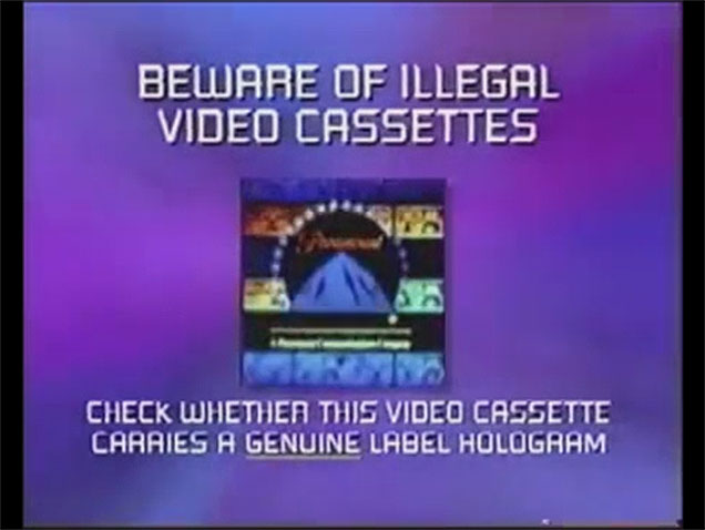 Valaki csinált egy óriás archívumot a filmkalózkodás elleni üzenetekből