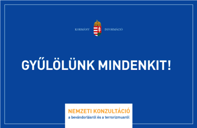 Illustration for article titled A Cink ezt a plakátot tenné ki a határ mentén