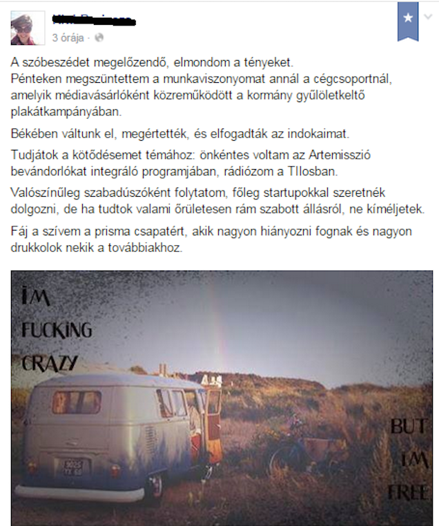 A munkahelye terjesztette az idegenellenes plakátokat, erre felmondott