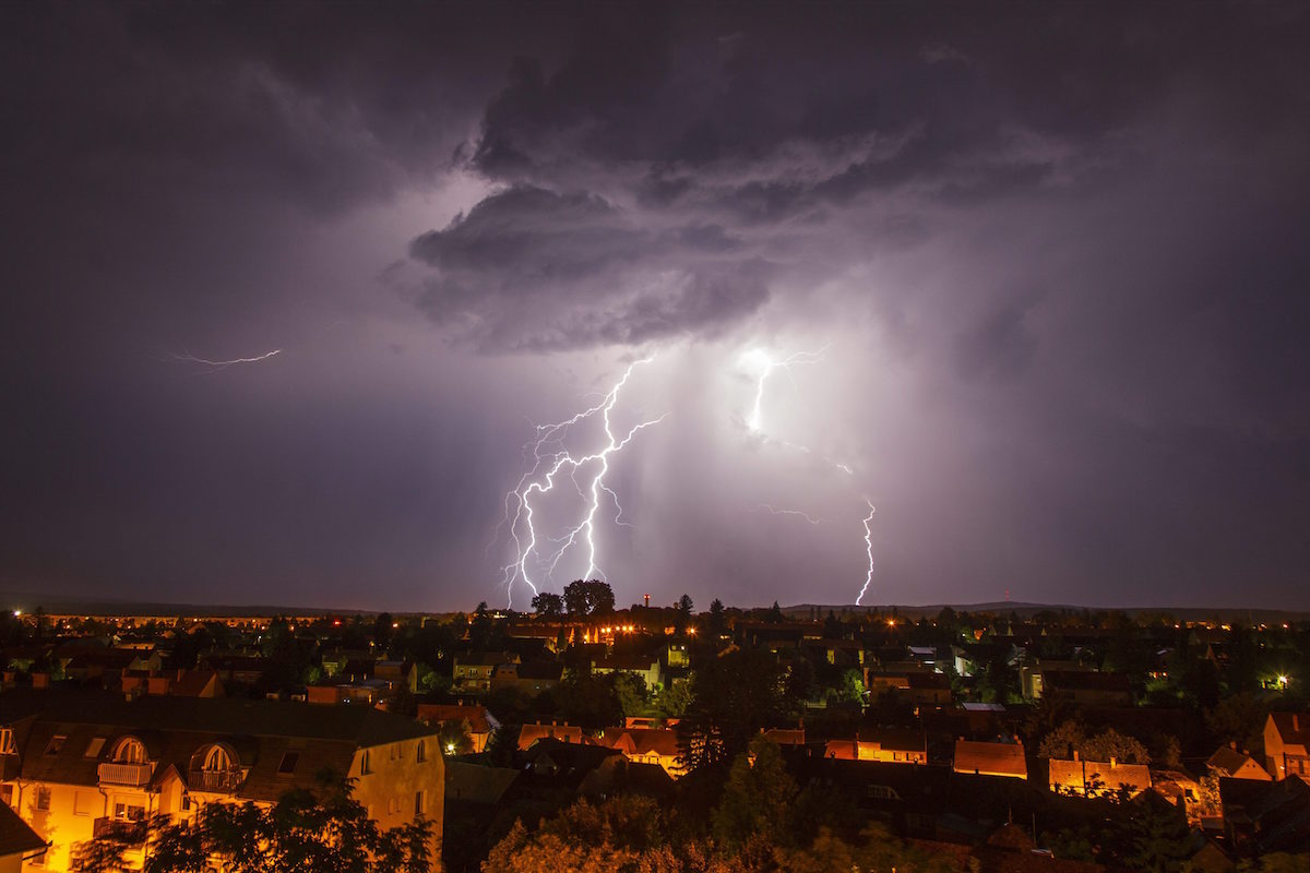 Milyen szép kis villámok Nagykanizsa felett