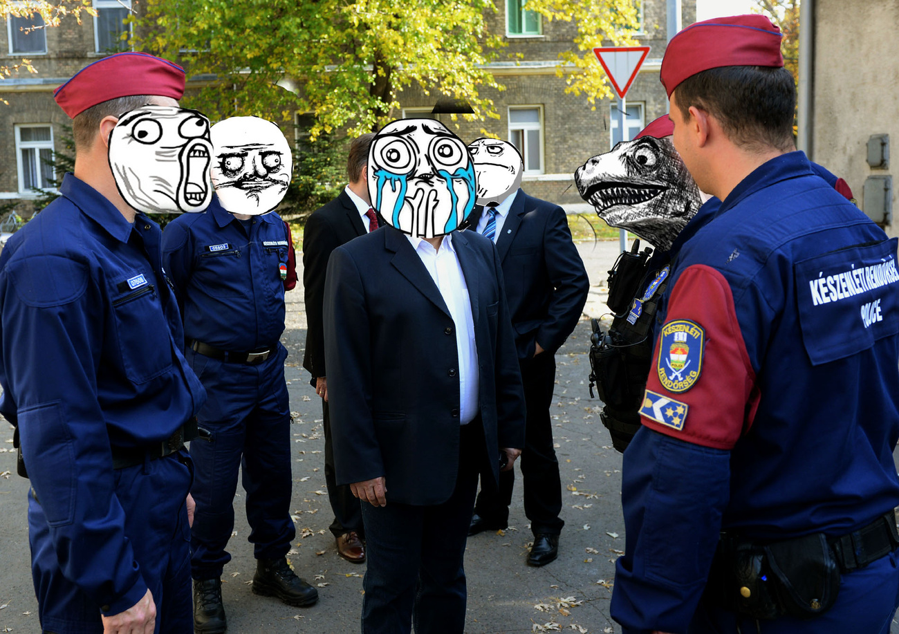 Jogerős: szabad trollface-t ragasztani a magyar rendőrök arcára