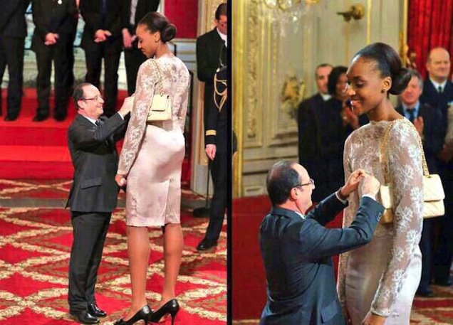 Ennyire azért nem törpe a francia elnök