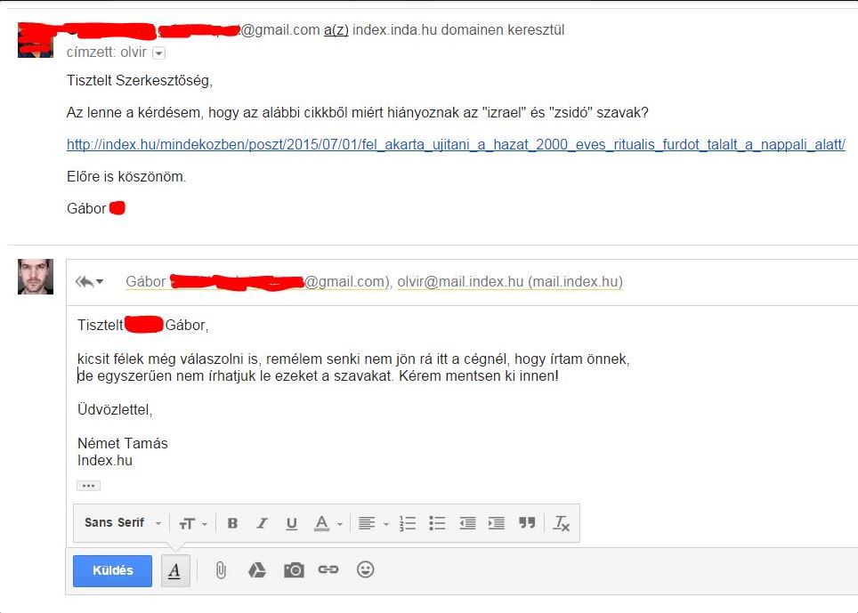 Ilyen viccesen szívatta meg az indexes a náci levélírót