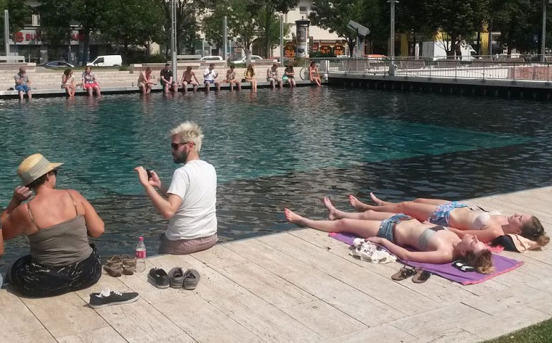 Magyarország legmenőbb strandja Budapest közepén található