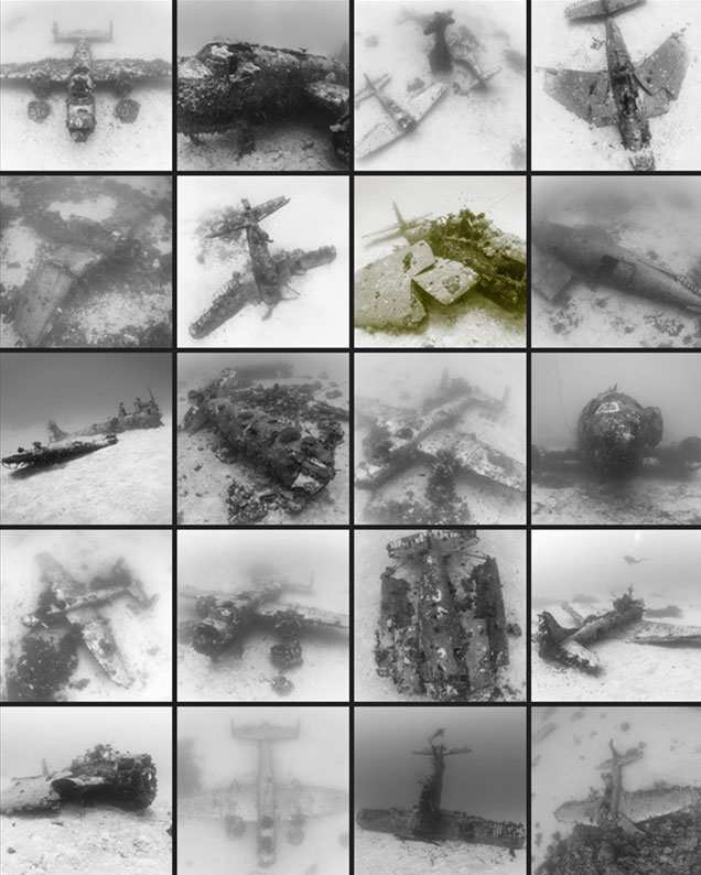 Illustration for article titled Kevés kísértetiesebb dolog van, mint egy repülőtemető az óceán fenekén