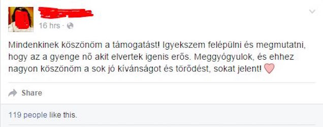 Illustration for article titled Igyekszem megmutatni, hogy az a gyenge nő, akit megvertek, igenis erős