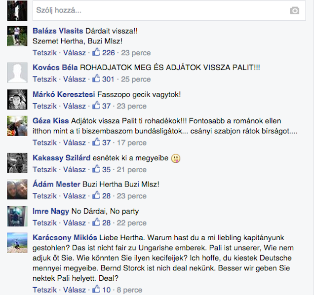 A Hertha BSC fb-oldala a legviccesebb dolog most az interneten