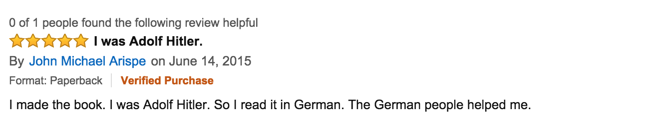 Illustration for article titled Hogy tetszett a Mein Kampf az Amazon-felhasználóknak?