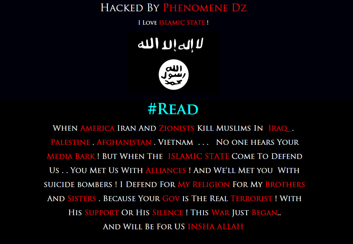 Illustration for article titled Iszlám Állam-szimpatizáns hekkelte meg a Radnóti Gimnázium honlapját