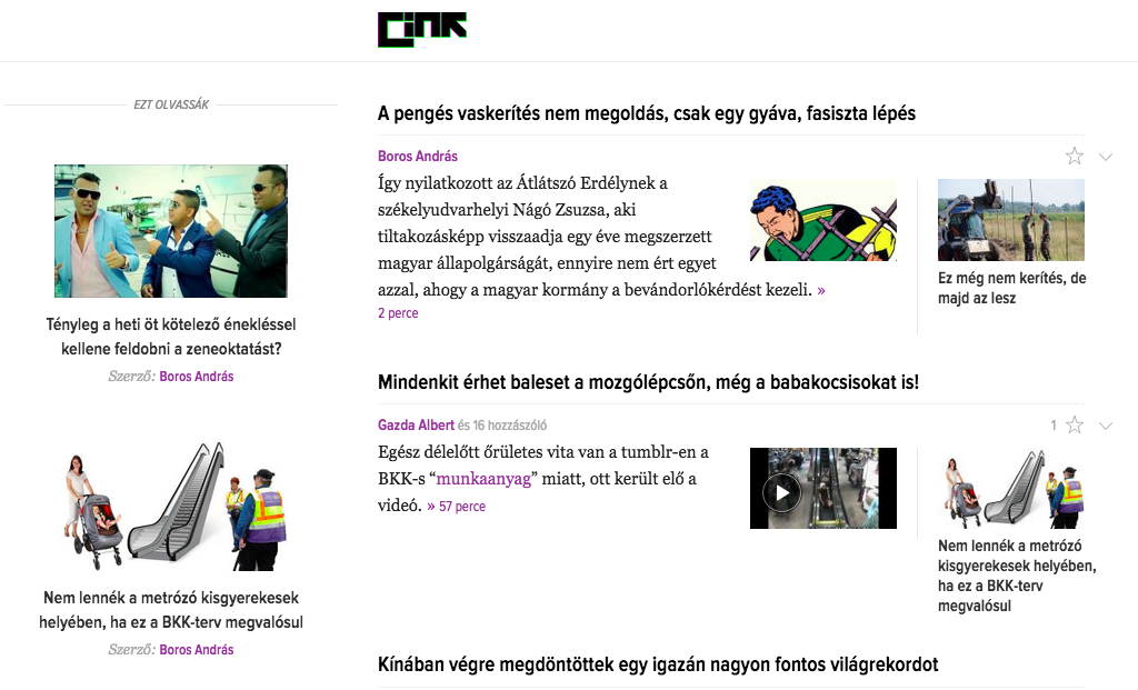 Ezek itt a legjobb részek a Magyar Nemzet Cink-publicisztikájából