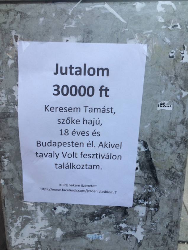 Kétségbeesve keresik Tamást!