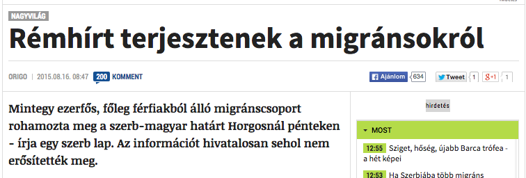 Nahát, megváltozott az Origo hazug cikkének a címe