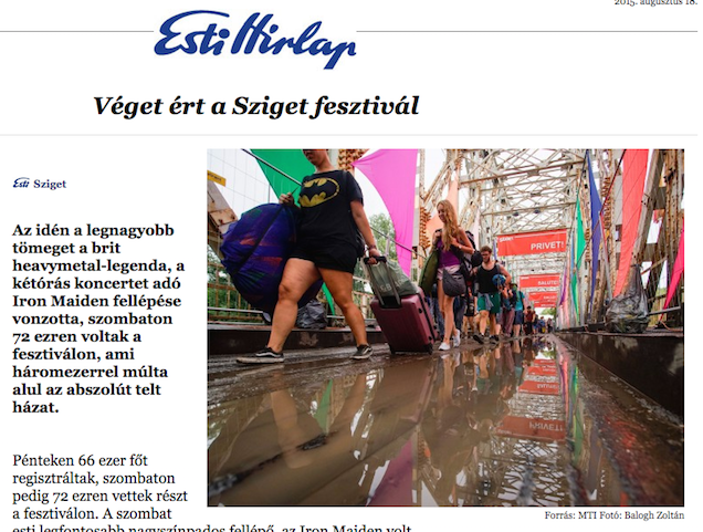 Tudtad, hogy az idei Szigeten fellépett az Iron Maiden és a Muse is?