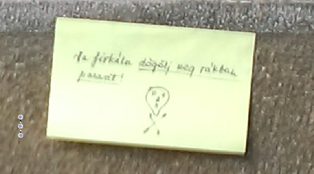 Gyűlöli a firkálókat, de elrontotta a poént