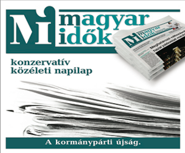 A Magyar Idők szlogenje: A seggnyalás sosem lehet ellenzékben