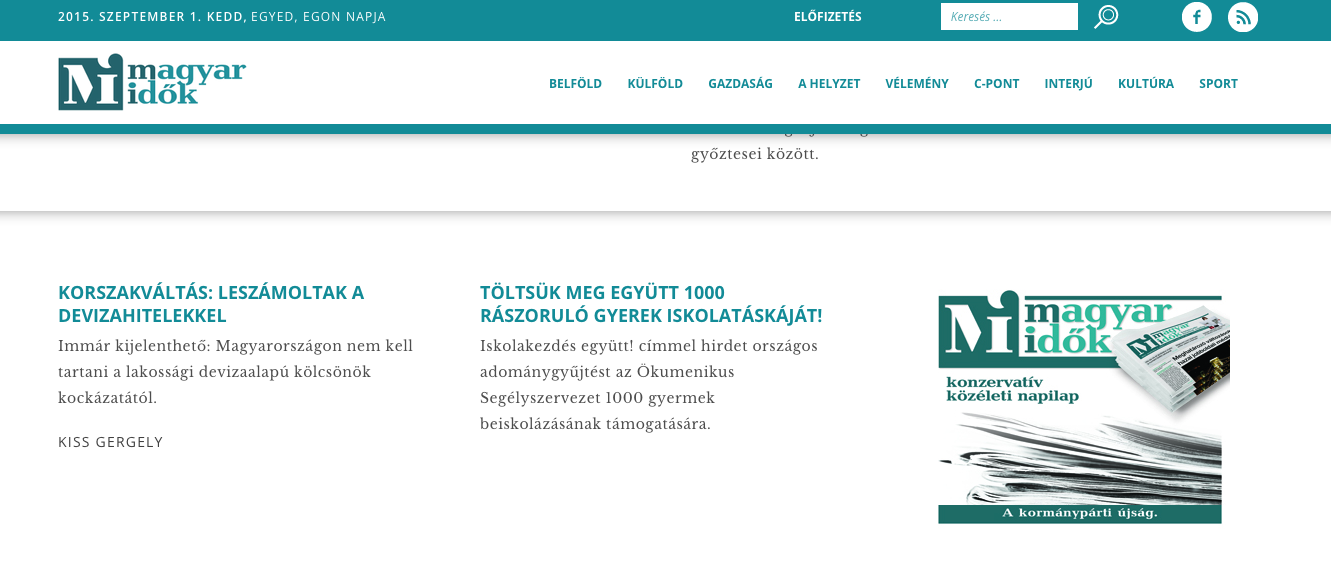 Illustration for article titled A Magyar Idők szlogenje: A seggnyalás sosem lehet ellenzékben