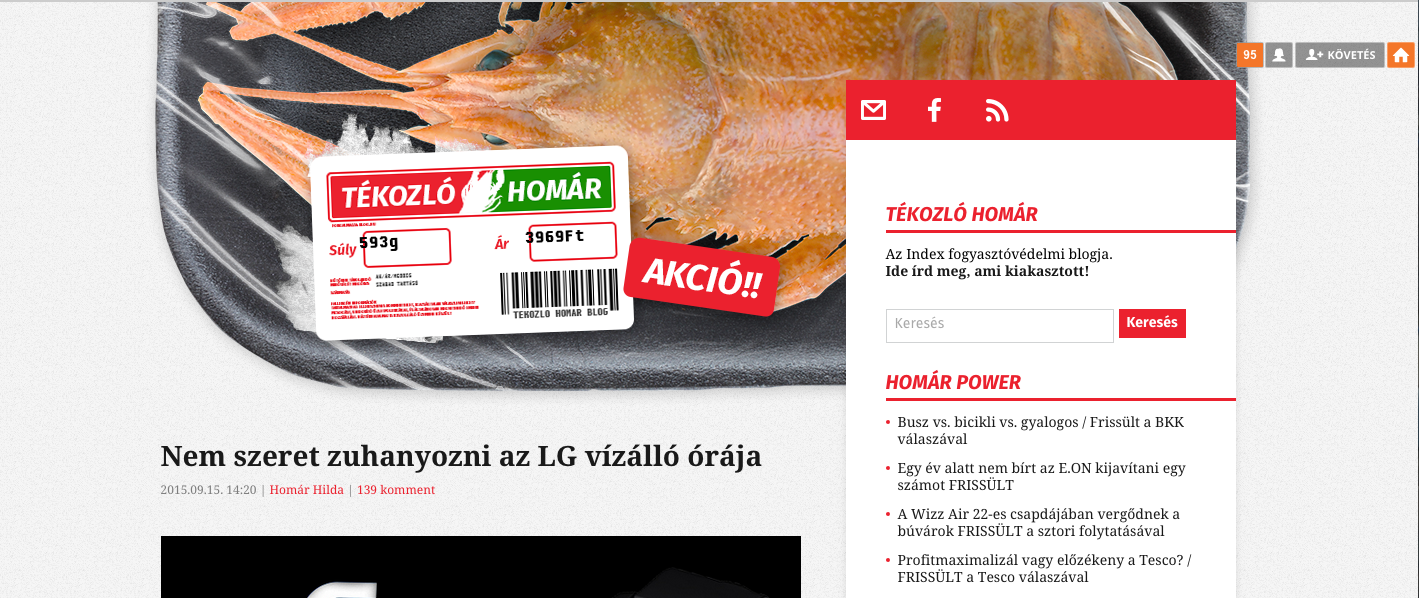 Milyen ronda lett szegény Tékozló Homár