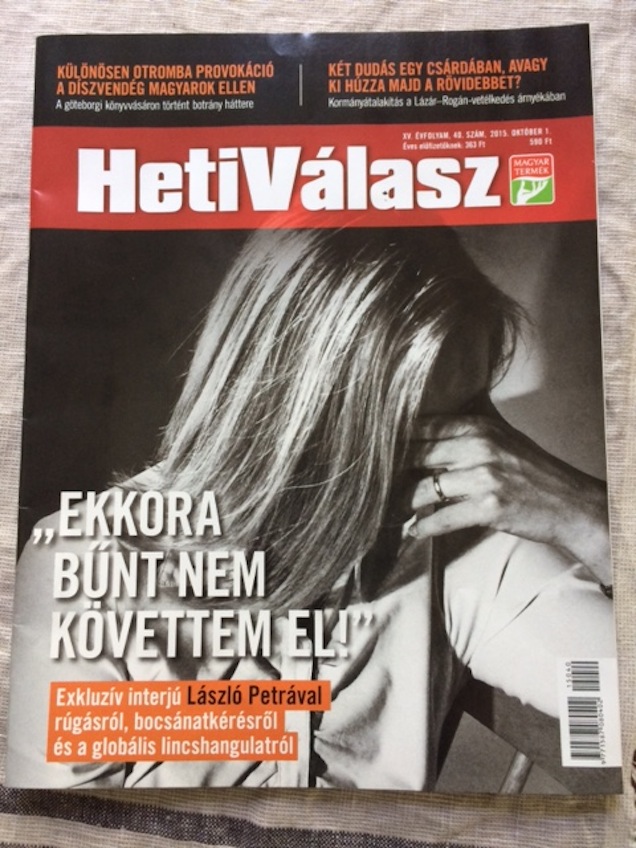 Illustration for article titled Rájöttem, a Heti Válasz miért mosdatja László Petrát és hagyja legyilkosozni a 444-et