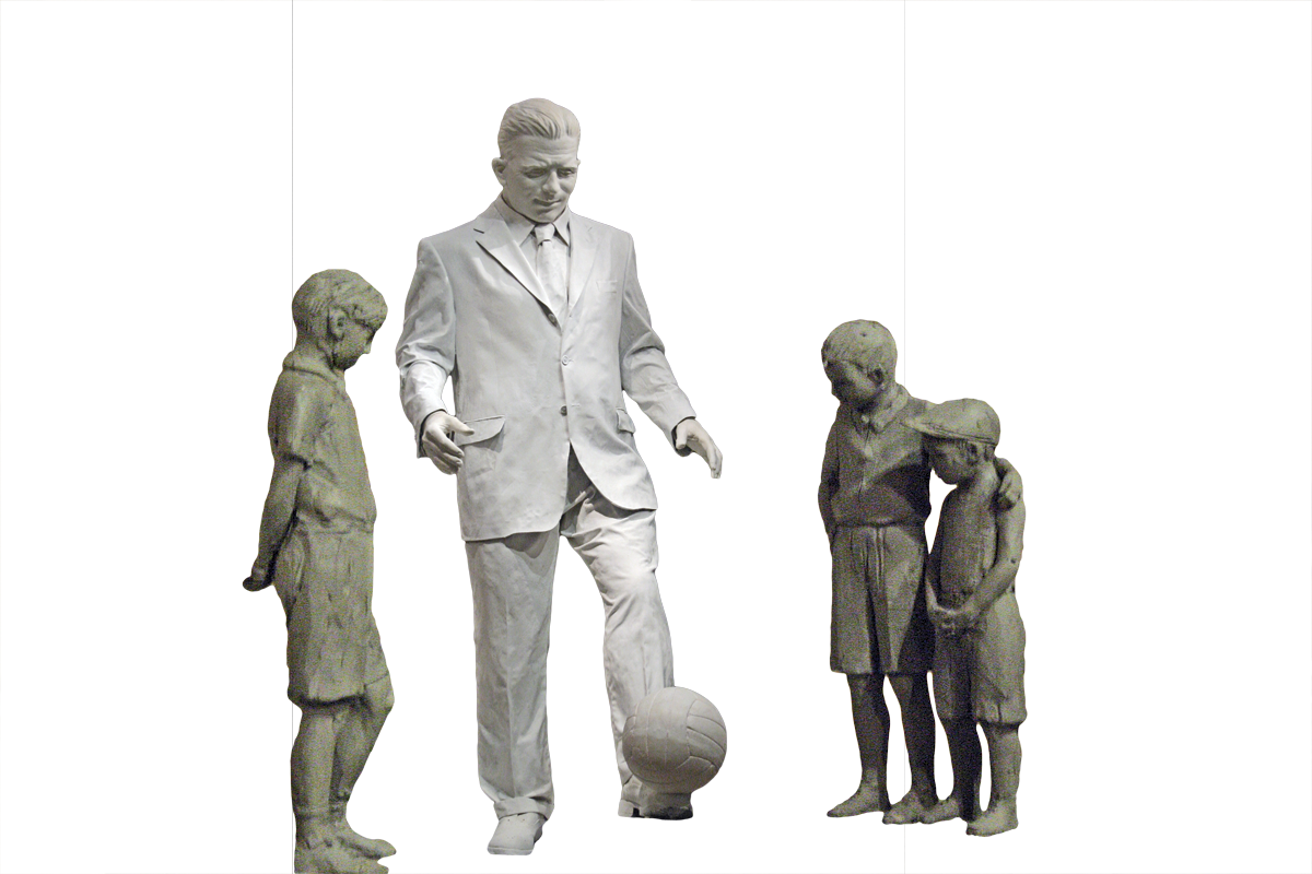 Szobrászattörténeti újítás: két különböző szoborból rakják össze Puskás emlékművét