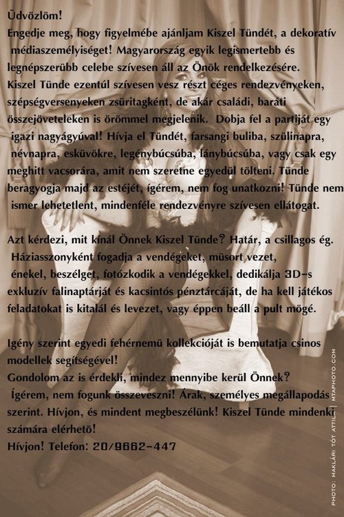 Kiszel Tünde mindenki számára elérhető!