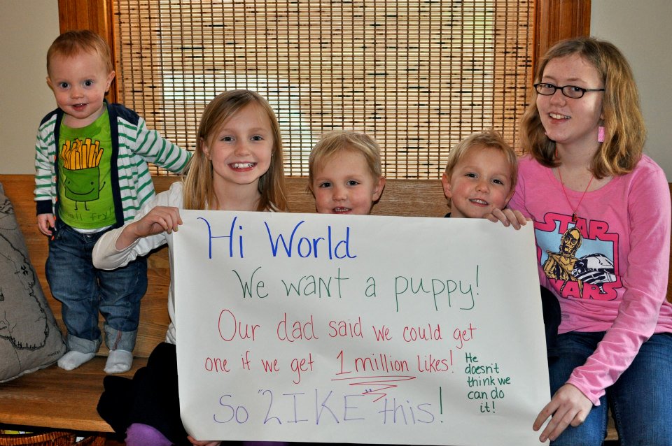 Illustration for article titled Two girls and a puppy