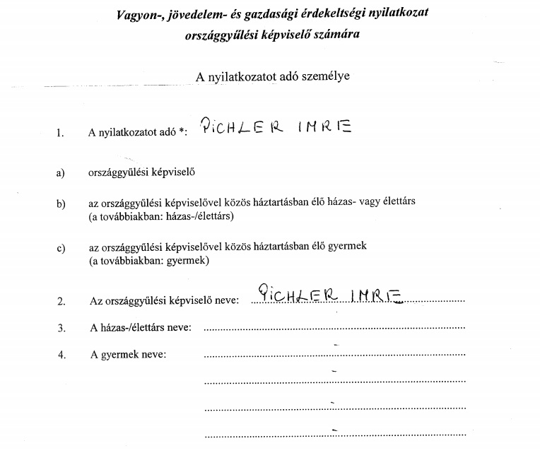 Pichler Imre, a nincstelen fideszes