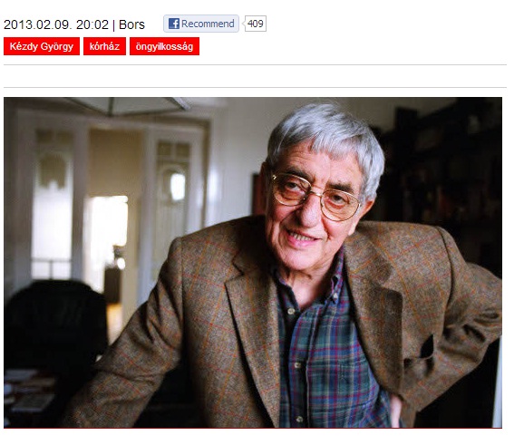 Öngyilkos lett a kórházban Kézdy György? (UPDATE: Igen.)