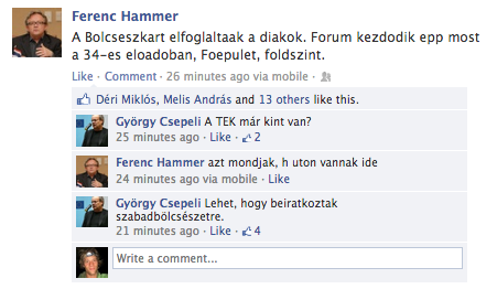 Elfoglalta a HaHa a Bölcsészkart