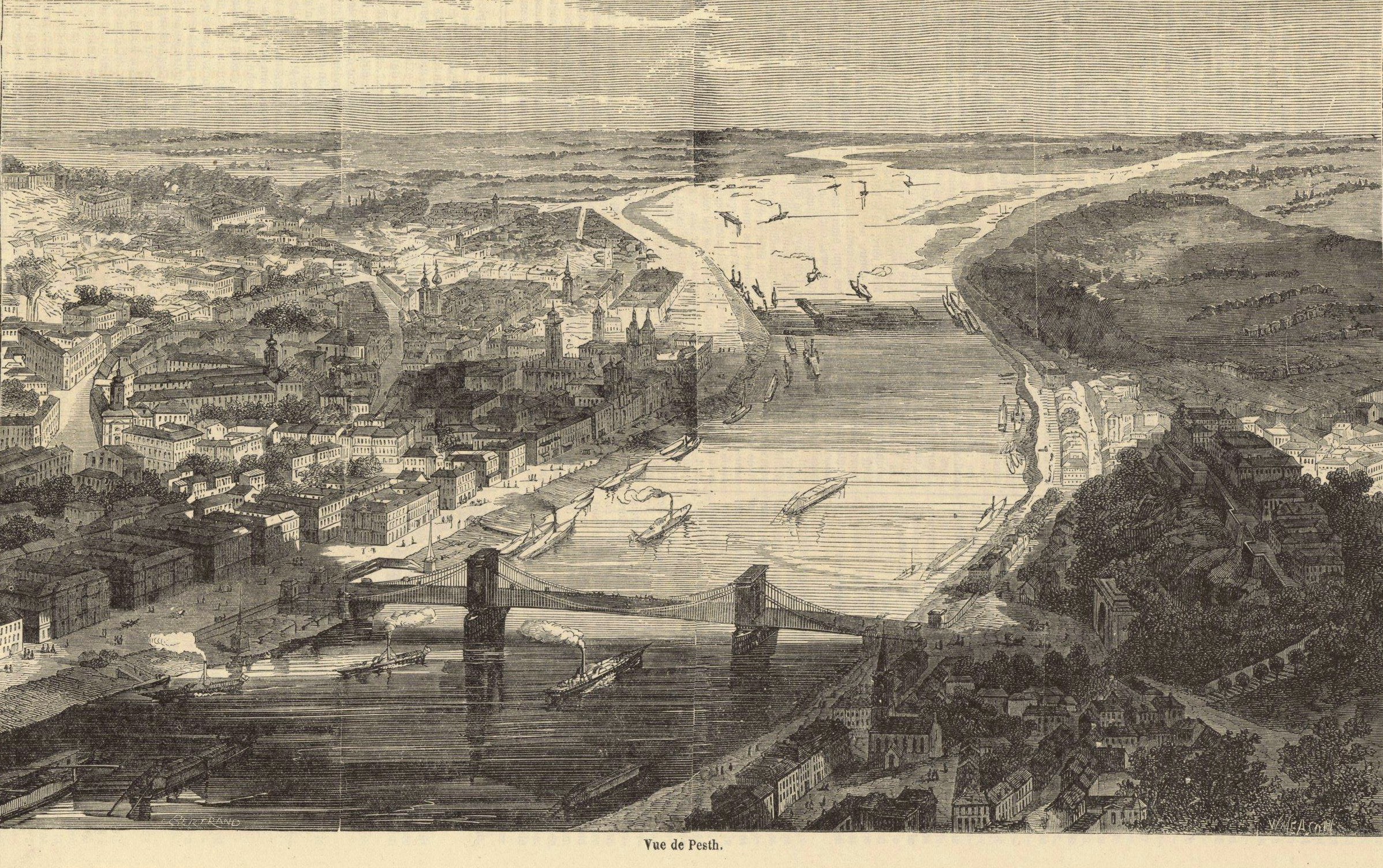 Őrült jó horgászhely volt Budapest területe 1857-ben