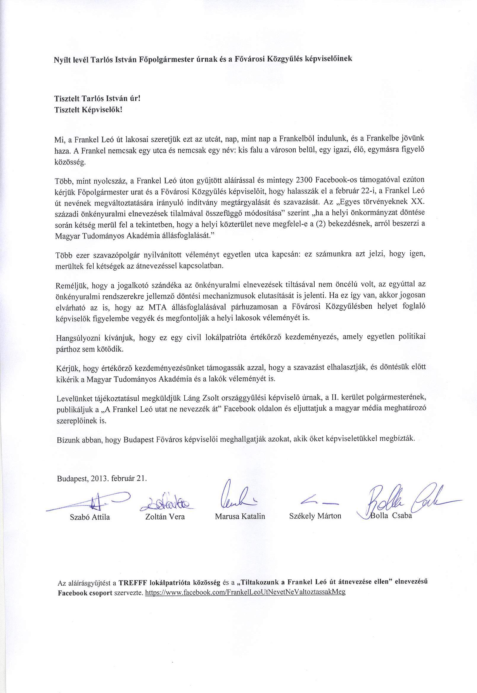 Illustration for article titled 800 aláírást gyűjtöttek a budaiak a Frankel Leó út védelmében