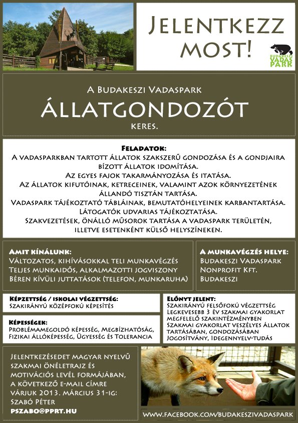 Ennél ma már nem lesz viccesebb: idióták jelentkeznének gondozónak a Budakeszi Vadasparkba