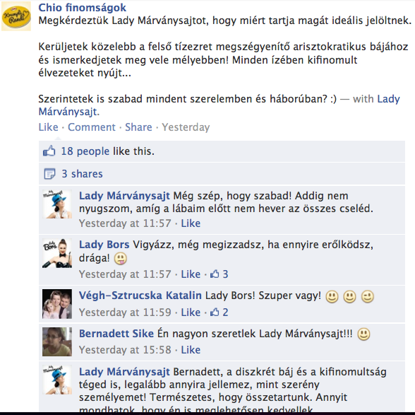 Interjú Lady Márványsajttal!