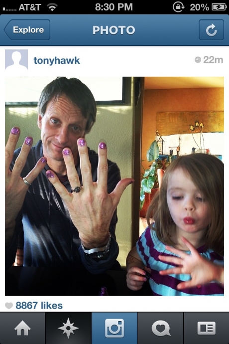 Tony Hawk bemutatja, milyen egy lányos apa élete