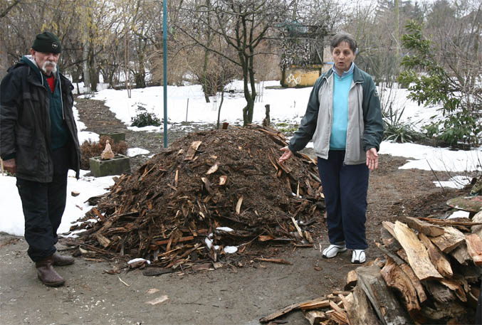 Egy köbméter vizes fűrészport kaptak segélynek