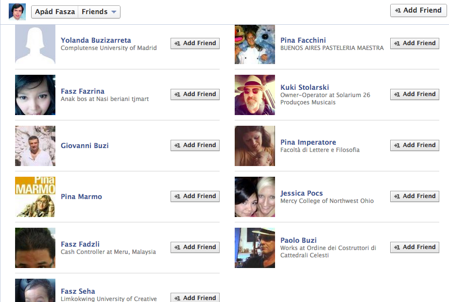 A magyar nyelvű Facebook legjobb ismerőslistája (18+)