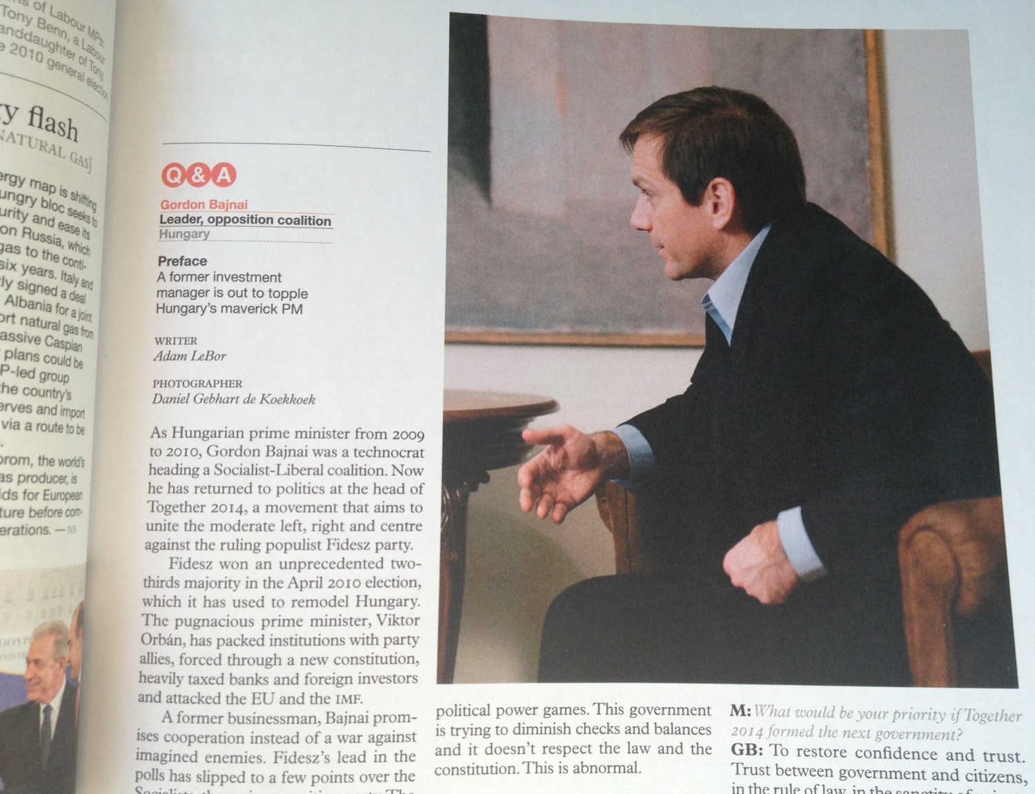 Dübörög a Bajnai-kampány: most a Wallpaper alapítójának életmódmagazinjában ad interjút