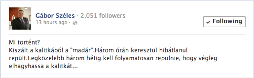 Széles Gábor ufót vagy repülő perpetuum mobilét fog gyártani? Nem, úgy tűnik örök energiaforrást, ő maga árulta el!