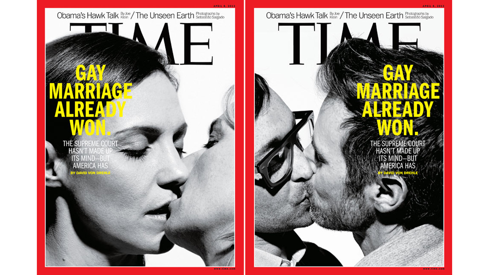 Csókolózó meleg párok a Time címlapján, Hapák Péter fotóin