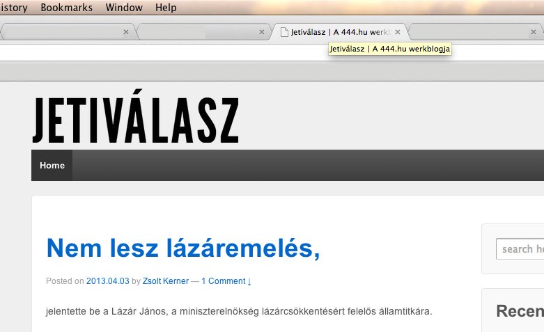 Próbaposztokkal elkezdték Uj Péterék, 444 lesz a lap igazi címe?