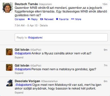 Reggeli Deutsch: Matolcsy György tisztességes