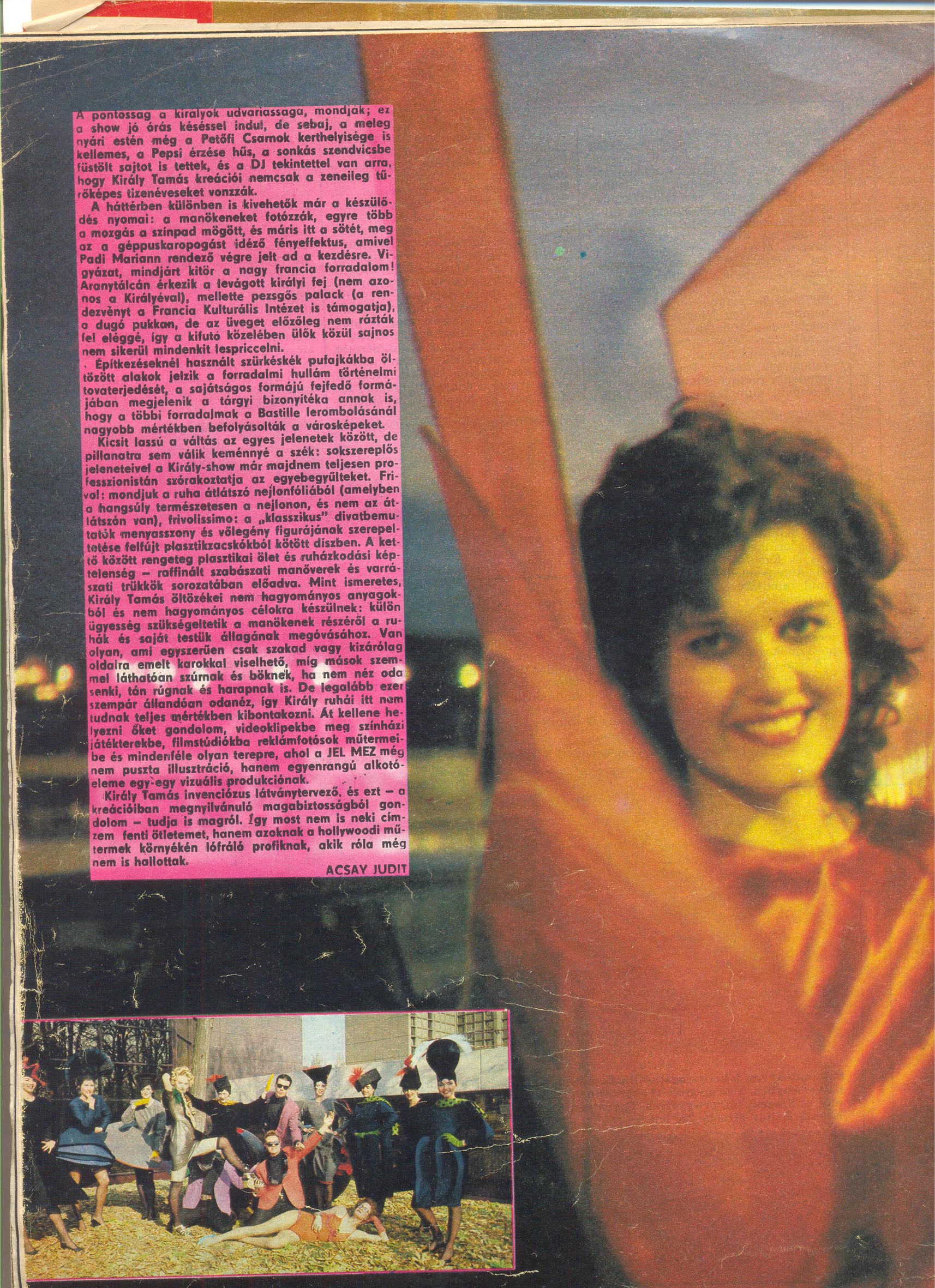 Illustration for article titled Levágott fej, felfújt vőlegény, helló Hollywood - így írt az Új Tükör 1989-ben Király Tamásról