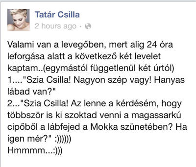 Illustration for article titled Cink szív Facebook: Szabó Zsófi kifeszül, Ogli G kakukktojással, és Tvrtko sapka nélkül