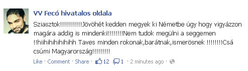 Illustration for article titled Cink szív Facebook: Szabó Zsófi kifeszül, Ogli G kakukktojással, és Tvrtko sapka nélkül