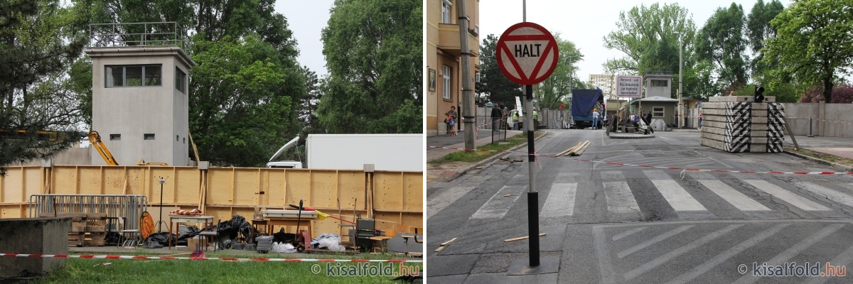 Révfaluban bontják a berlini falat