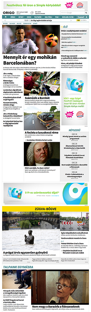 Illustration for article titled Szabó Gergő isteníti az új Origo-dizájnt, de nem említi Uj Pétert