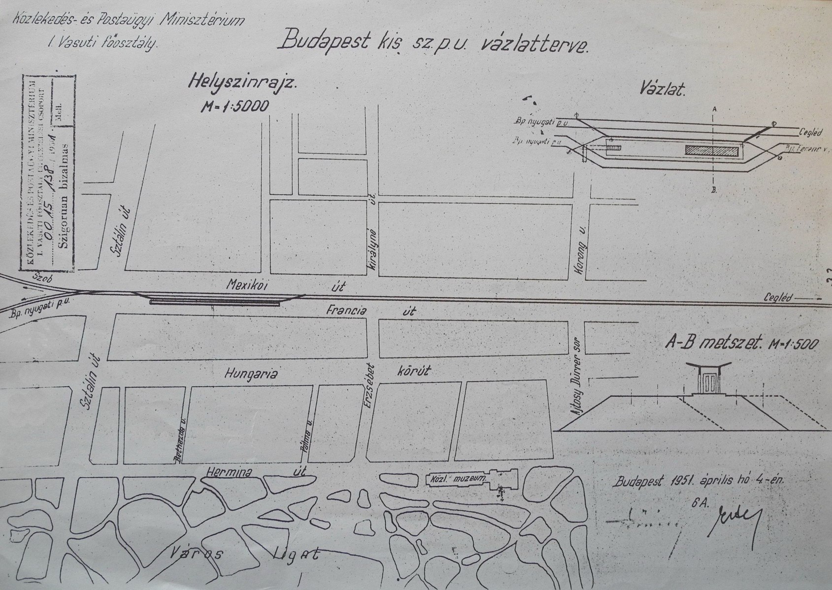 Íme a kormányzati vasútállomás elvetett terve