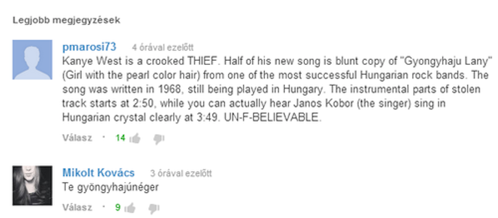 Magyar köcsögkommentelők a világ ellen: házibuli Kanye Westnél