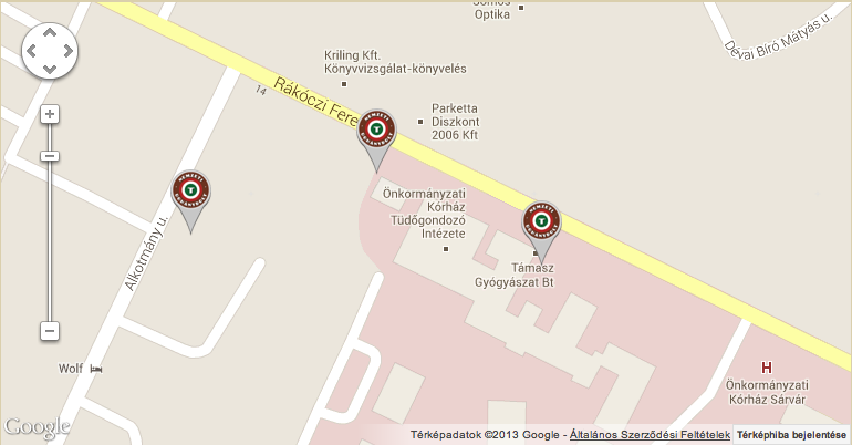 Sárváron a tüdőkórházban vannak a Fidesz-trafikok