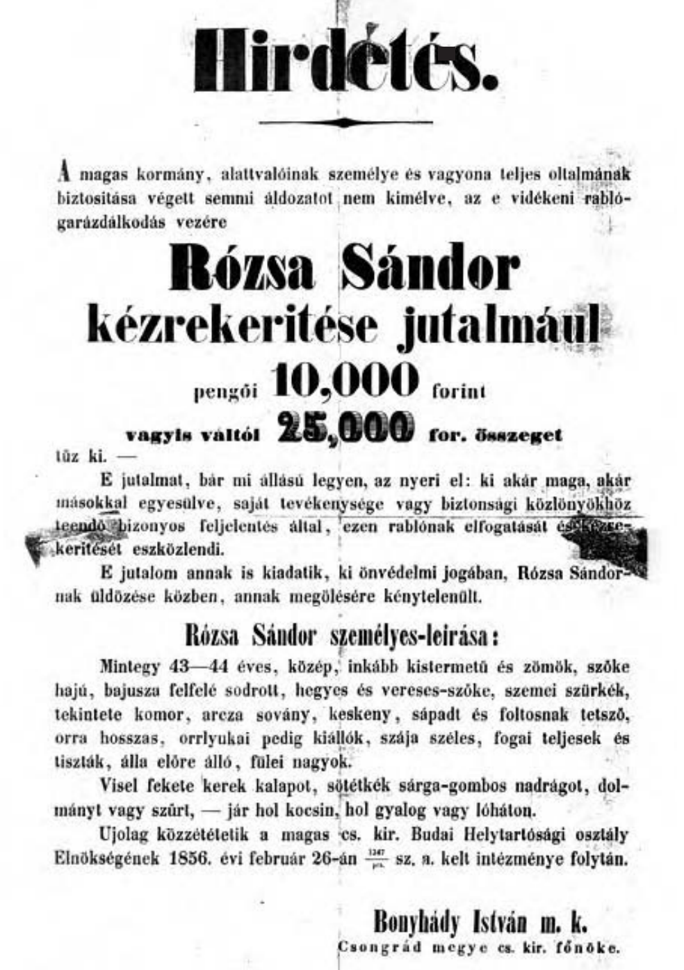 Top 5 leghírhedtebb magyar betyár